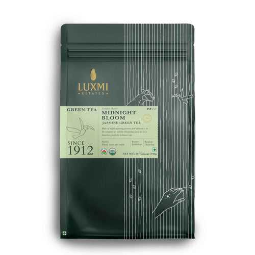 Midnight Bloom Jasmine Green Tea | 50 Tea Bags | Organic Green Tea