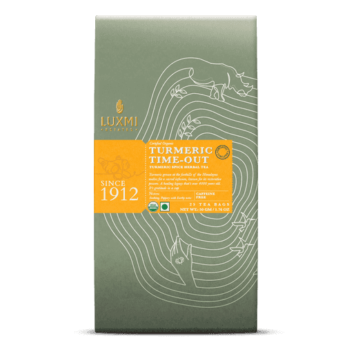 Turmeric Ginger | Turmeric Time-Out | 25 Tea Bags | Organic Herbal Tea