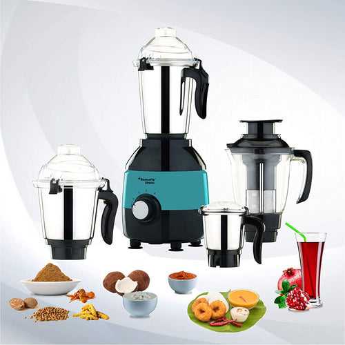 Butterfly Bhima1000W Mixer Grinder with 4 Jars (Turquoise)