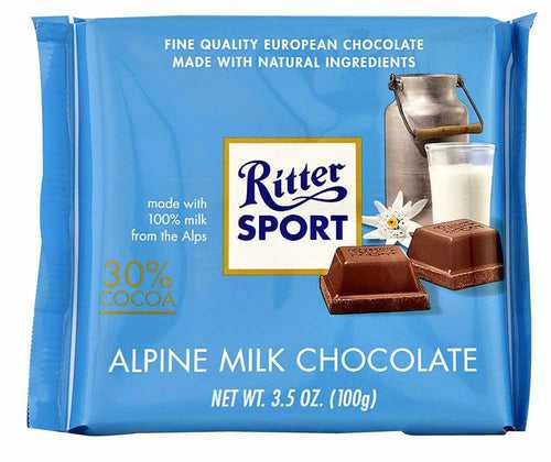 Ritter sport Alpine milk Chocolate 100gm