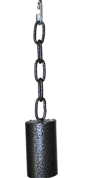 Large Metal Pipe Bell on a Chain