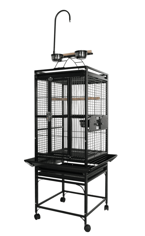 Small Play Top Bird Cage- 18" X 18" X 54"