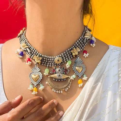 Anandita Statement Choker | Ganga Jamuna | One of a Kind Choker