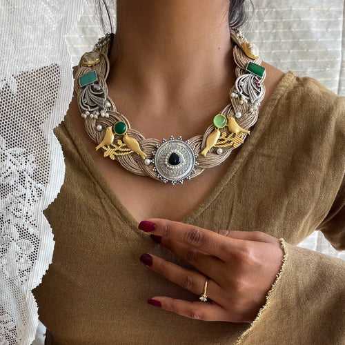 Anandita // Ornamental Jute Necklace // April '24 Edit