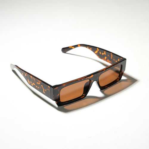 Chokore Vintage Rectangular Sunglasses (Brown)