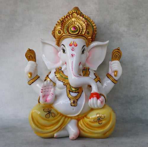 Crown Ganesha Idol Pastel Series by Satgurus