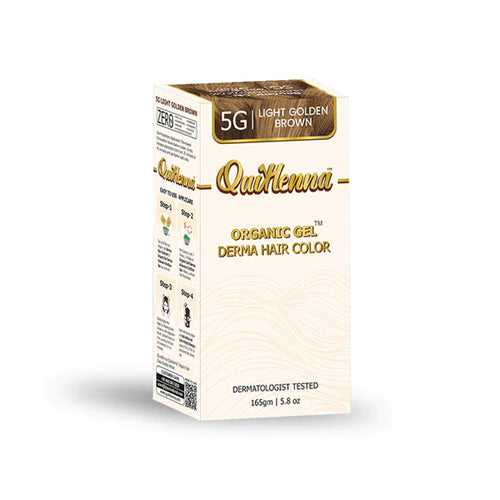 Quikhenna Derma Gel Organic Hair Colour Light Golden Brown 5G byPureNaturals