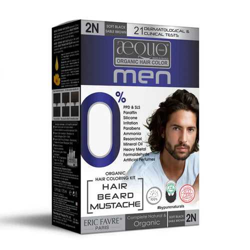byPureNaturals Organic Cream Hair Colour for Men Blackish Brown 2N