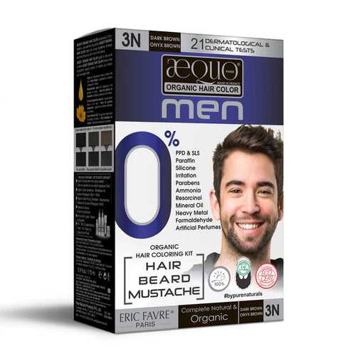 byPureNaturals Organic Cream Hair Colour for Men Dark brown 3N