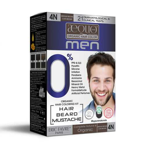 byPureNaturals Organic Cream Hair Colour for Men Medium brown  4N