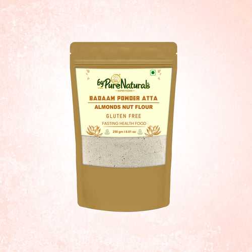 byPureNaturals Badaam Powder Atta - Almonds Nut Flour - GLUTEN FREE READY TO USE ATTA 250 GMS