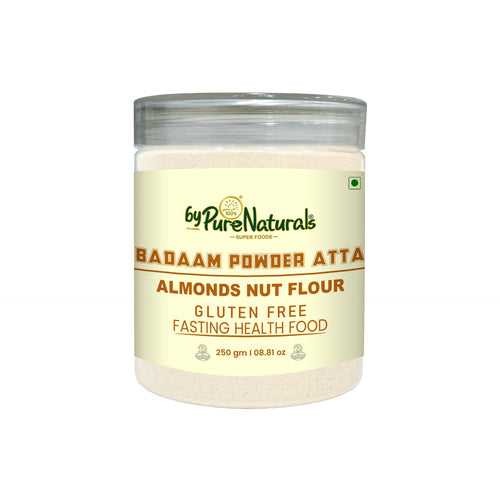 byPureNaturals Badaam Powder Atta - Almonds Nut Flour - GLUTEN FREE READY TO USE ATTA 250gm
