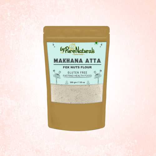 byPurenaturals Makhana Atta - Fox Nuts Flour - GLUTEN FREE READY TO USE ATTA  200gm