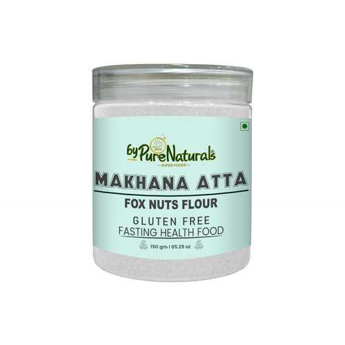 byPurenaturals Makhana Atta - Fox Nuts Flour - GLUTEN FREE READY TO USE ATTA  150gm