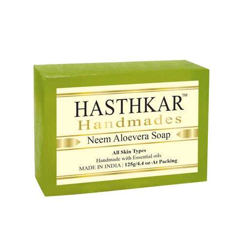 Hasthkar Handmades Glycerine Natural Neem aloevera Soap 125Gm
