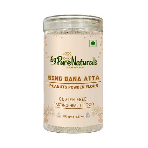 byPurenaturals Sing Dana Atta - Peanuts Powder Flour- GLUTEN FREE READY TO USE ATTA 450gm