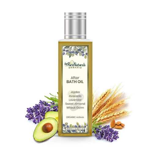 byPureNaturals Organic After Bath Oil, 100ml | Jojoba and Almond | Body Massage Oil for Men and Women