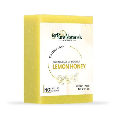 byPureNaturals Organic Lemon Honey Soap For Men Women 125gm