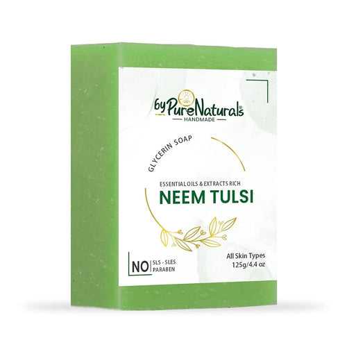 byPureNaturals Organic Neem Tulsi Soap For Men Women 125gm