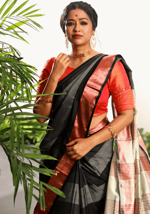 BLACK & COPPER GOROD (SAREE)