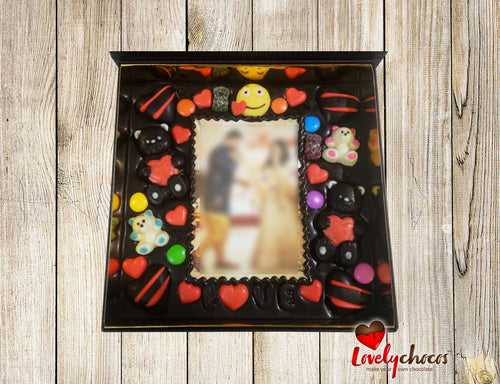 Personalized chocolate gift for valentine.