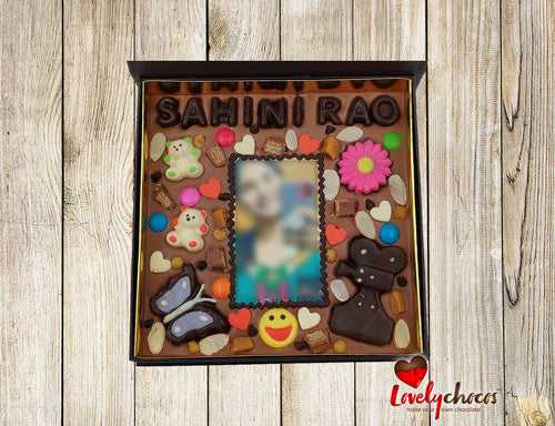 Personalized photo chocolate for instagram influencer