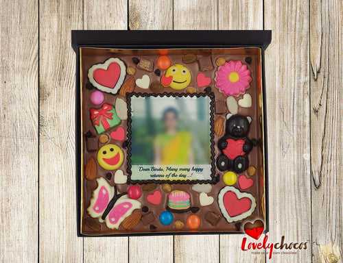 Personalized chocolate gift for a girl