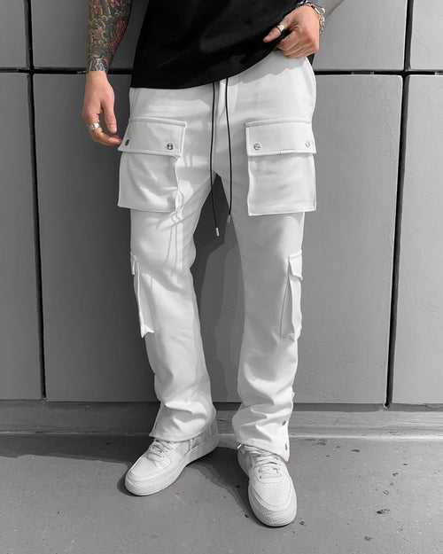 Straight Fit Button Joggers for Mens