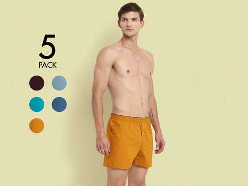 Easy 24X7 Cotton Inner Boxers (Pack of 5)