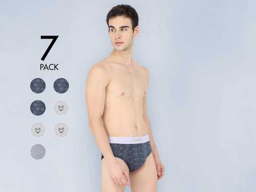 Second Skin MicroModal Printed Brief (Pack of 7)