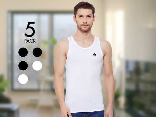Second Skin MicroModal Slim Fit Vest (Pack Of 5)