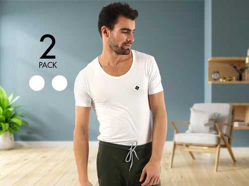 Second Skin MicroModal U-Neck Undershirts (Pack of 2)