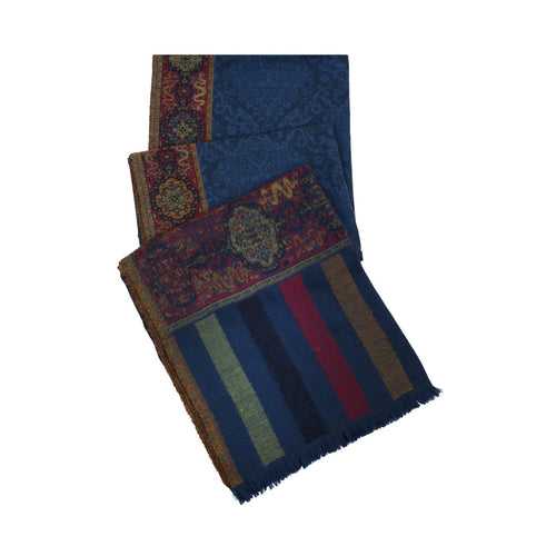 Juman Midnight Blue Woolen Lohi Shawl