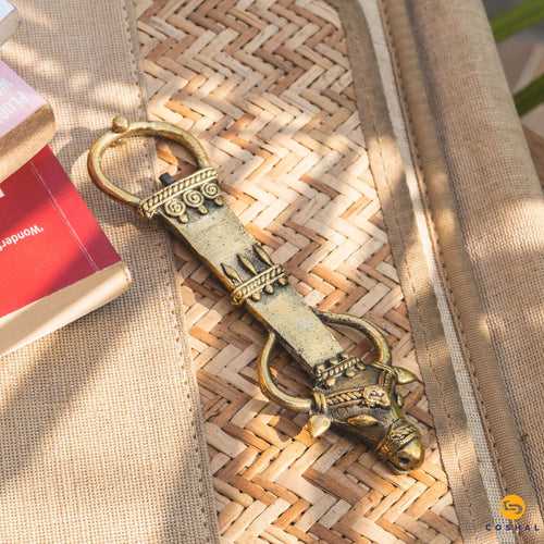 Brass Bull shaped Bottle Opener | Bastar Dhokra Art | Antique brass bottle opener | Coshal |CD15