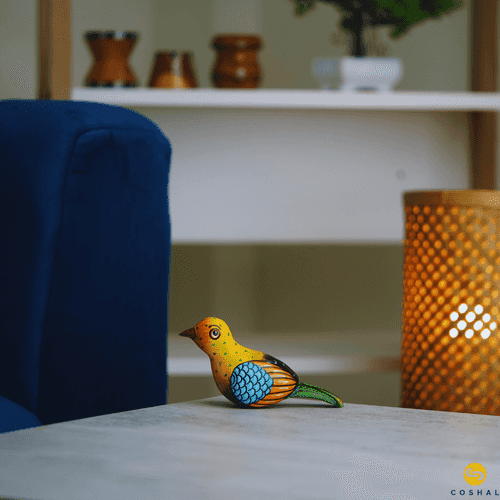 Charming Sitting bird | Traditional Odisha Pattachitra Art | Best for table decor | Coshal | OD55