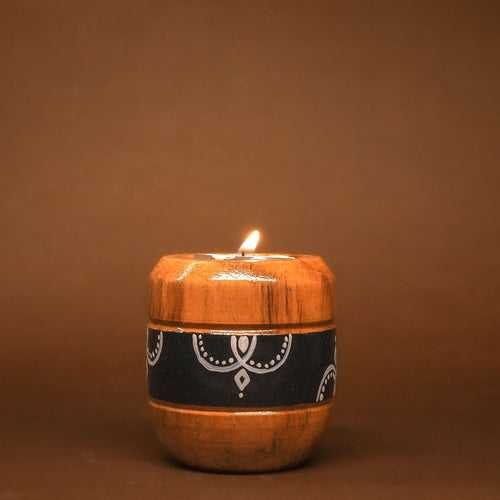 Tealight Holder | Wooden | Gifting and Home Décor for Diwali & Christmas | Coshal |D10