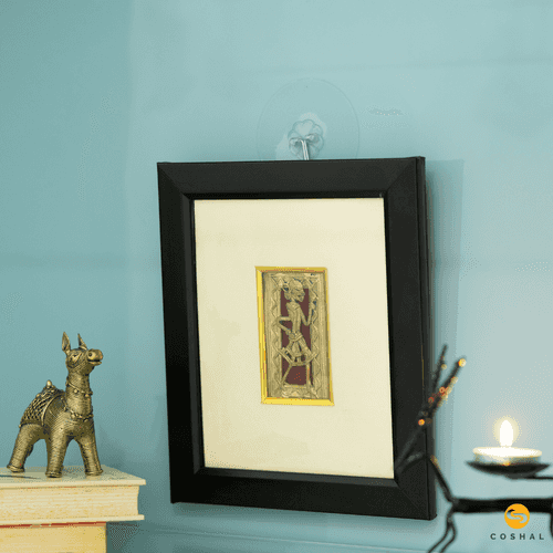 Wall Frame | Dhokra Brass Tribal Art | Wall Hanging Decor | Coshal | CD35
