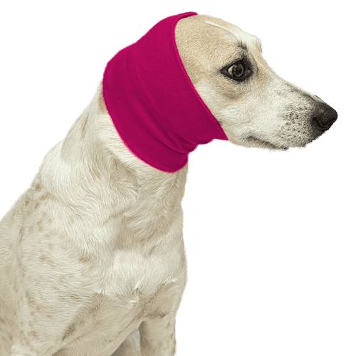 Hot Pink Ear Muff For Dogs