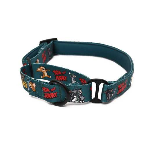 Tom and Jerry X Mutt of Course Happy Green Martingale Collar