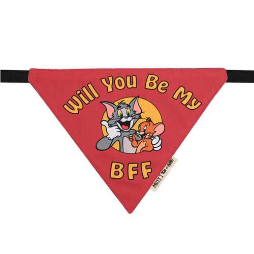 Tom and Jerry X Mutt of Course Will You Be My BFF Bandana