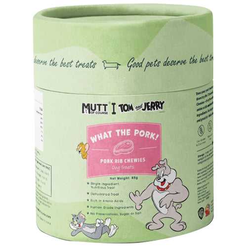 Tom and Jerry X Mutt of Course Pork Rib Crunchy Dog Treats (85gms)