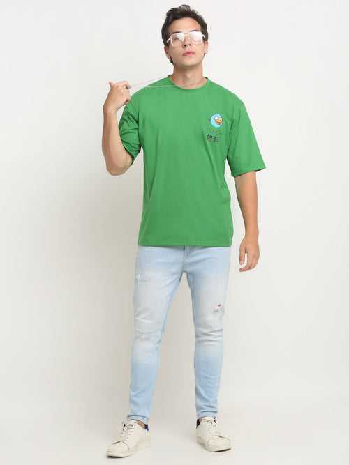 Vroom Tweet- Green  Oversized T-Shirt
