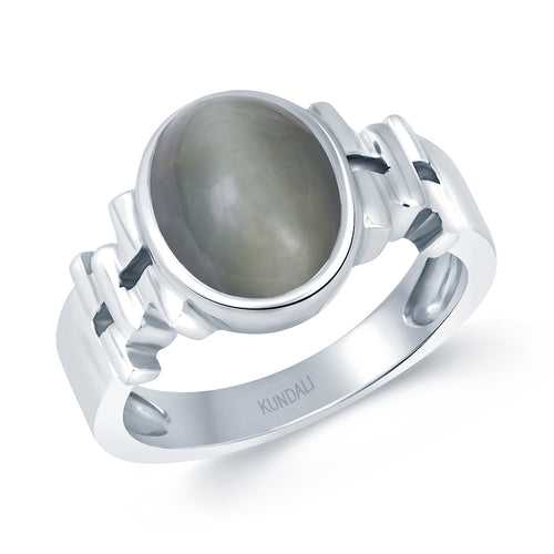 Aztec Cats eye (Lehsuniya) silver ring