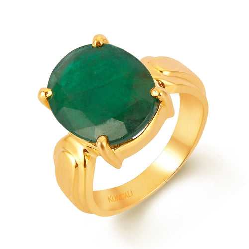 Timeless Emerald (Panna) gold ring