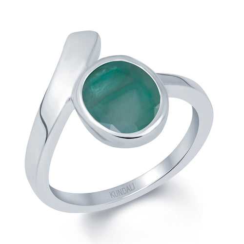 Soul Emerald (Panna) silver ring