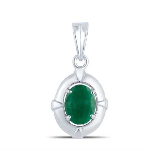 Passion Emerald (Panna) silver pendant