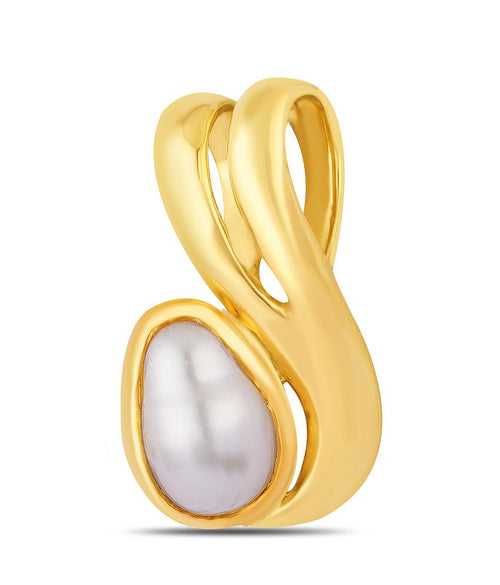 Ivy Pearl (Moti) gold pendant