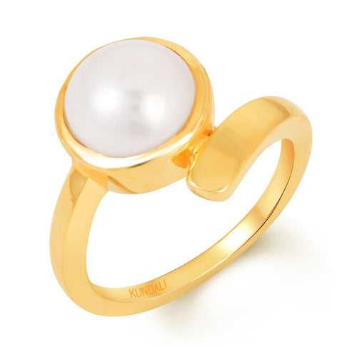 Soul Pearl (Moti) gold ring