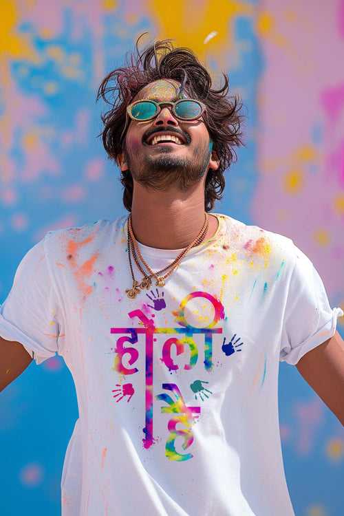 Holi Hai Men's Tshirt