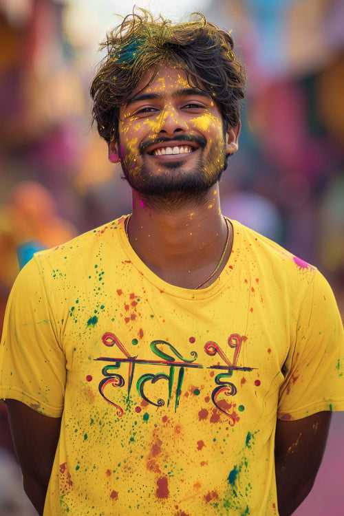 Holi Hai Men's Tshirt